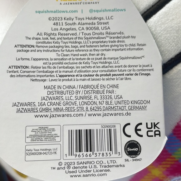 Squishmallows Plaid Preppy Hello Kitty - Picture 6 of 7